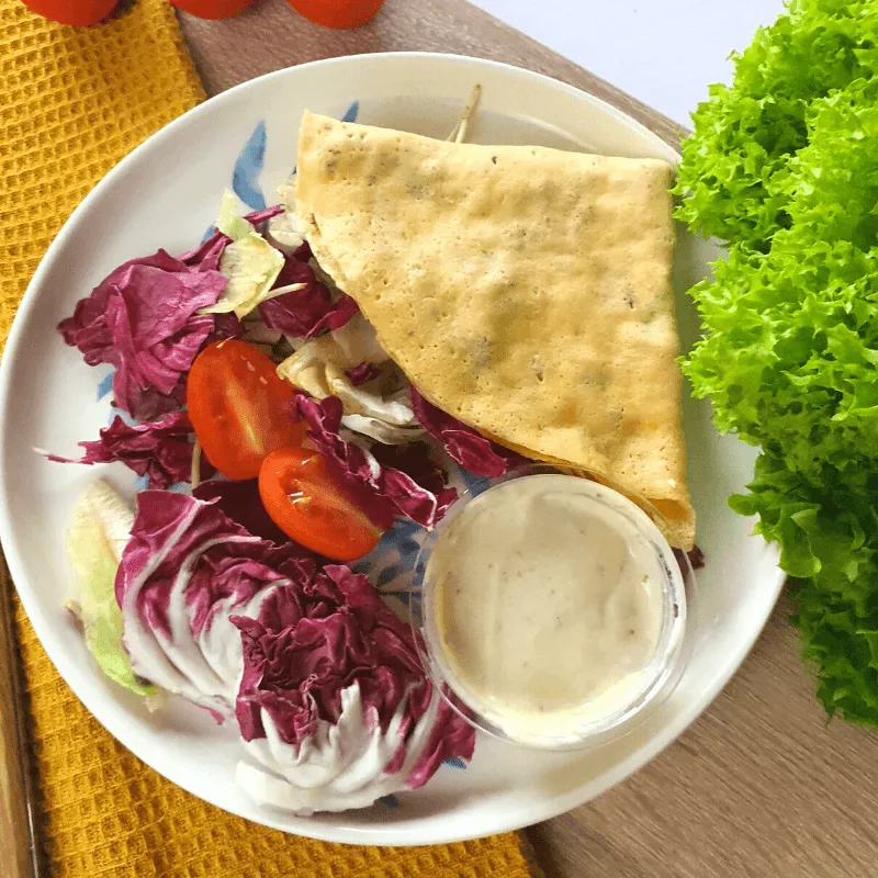 Mój Catering - Crepes zapiekane z boczkiem czyli francuskie wytrawne śniadanie #keto